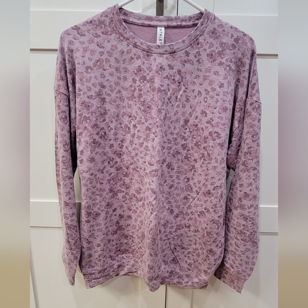 Athleta Sundown leopard print sweater